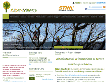 Tablet Screenshot of alberimaestri.com